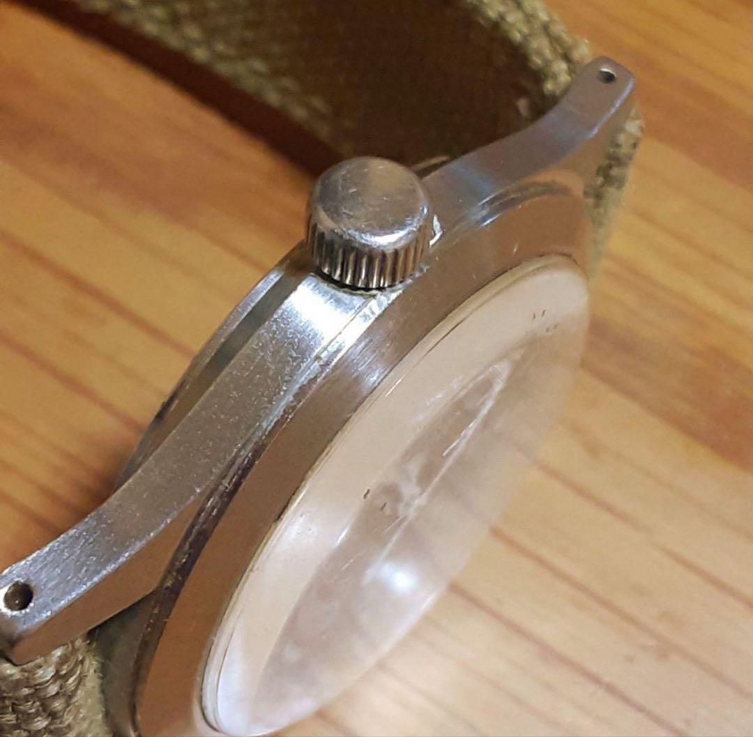 ベンラス　ビンテージ　ミリタリー　手巻きメンズ腕時計　稼働品