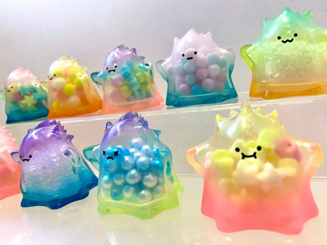 フルコンプ　POPMART YUKI 虹色透明シリーズ