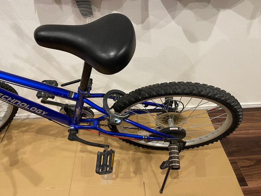 マウンテンバイクBMX風自転車 22インチ 青