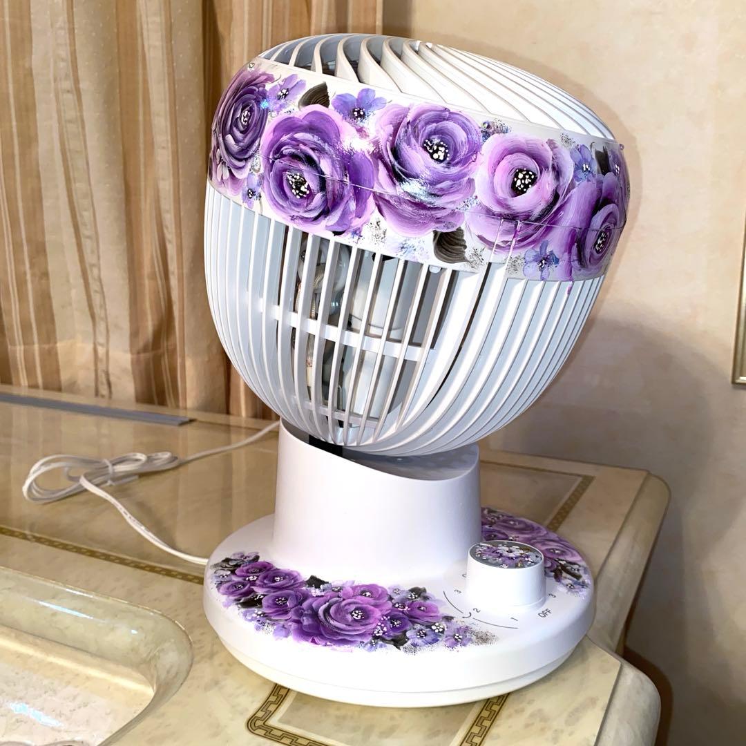 スマホポシェット　サーキュレーター　薔薇　手描き　トールペイント