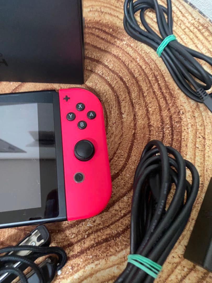 Nintendo Switch ニンテンドースイッチ本体　GRN/PNK箱無し①