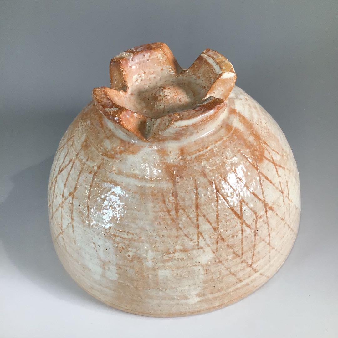 P402 茶碗 『萩焼』『十二代 土谷六郎右衛門(一水)造』 共箱