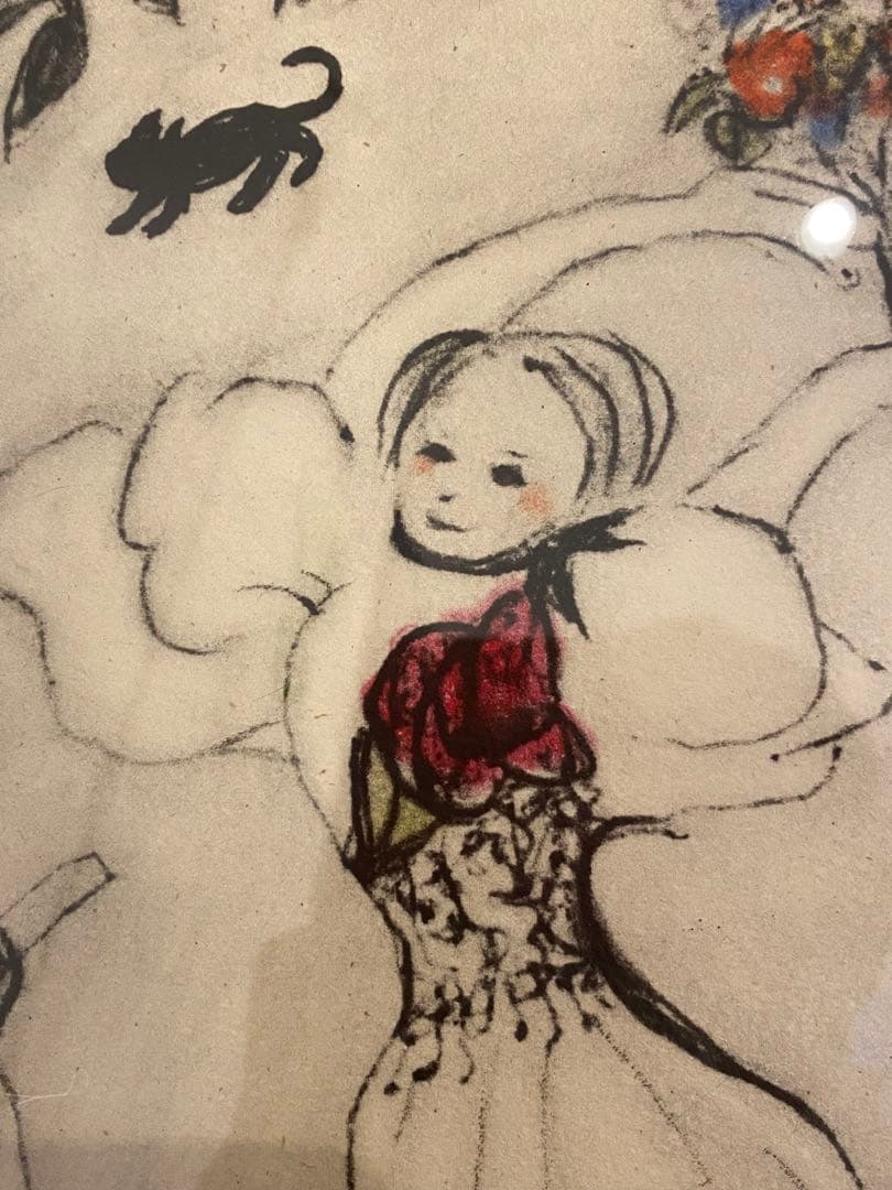 フジ子 ヘミング パラダイス 楽園にて 直筆サイン 銅版画 エッチング