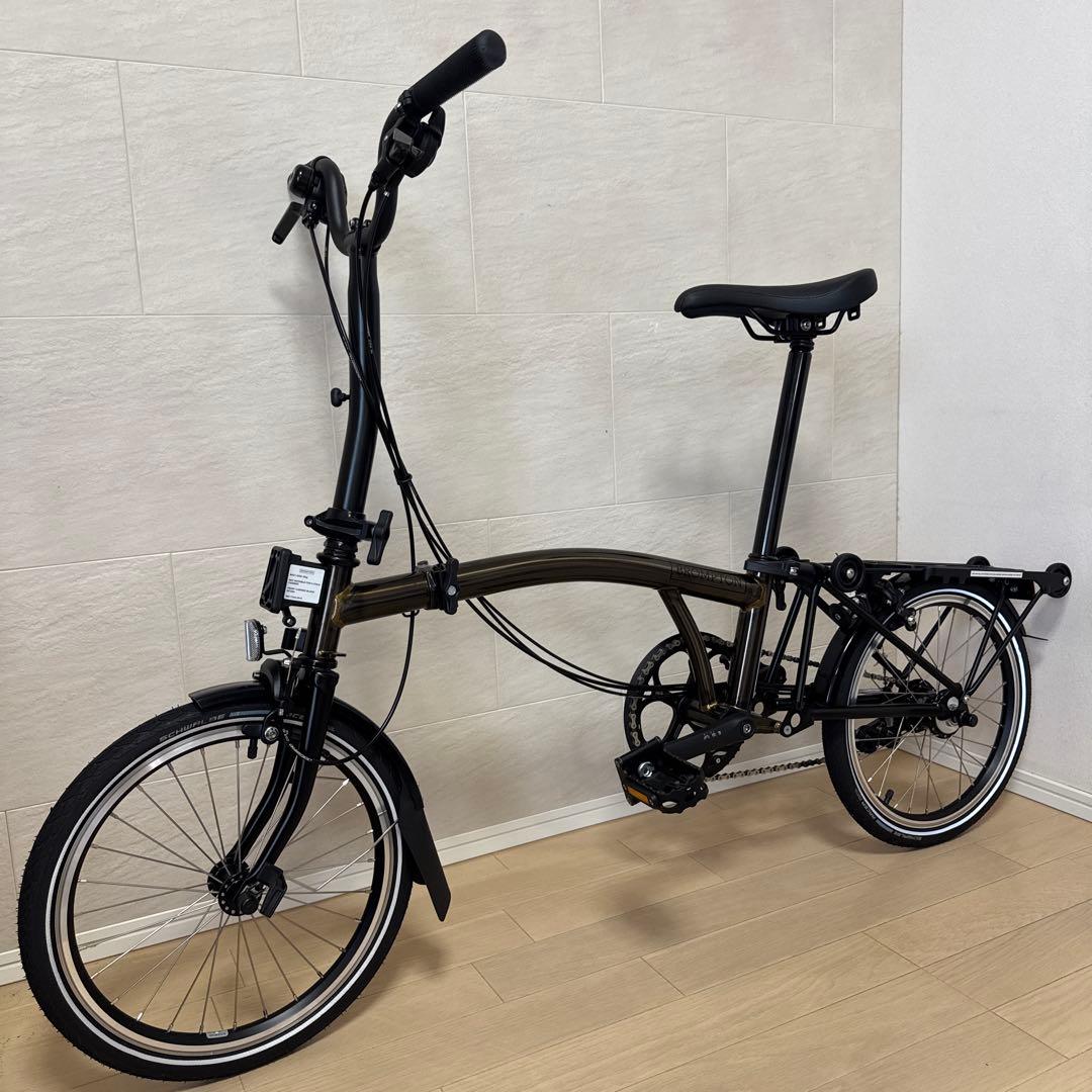 【BROMPTON】 《ブラックラッカー》2024年製 M6R折りたたみ自転車