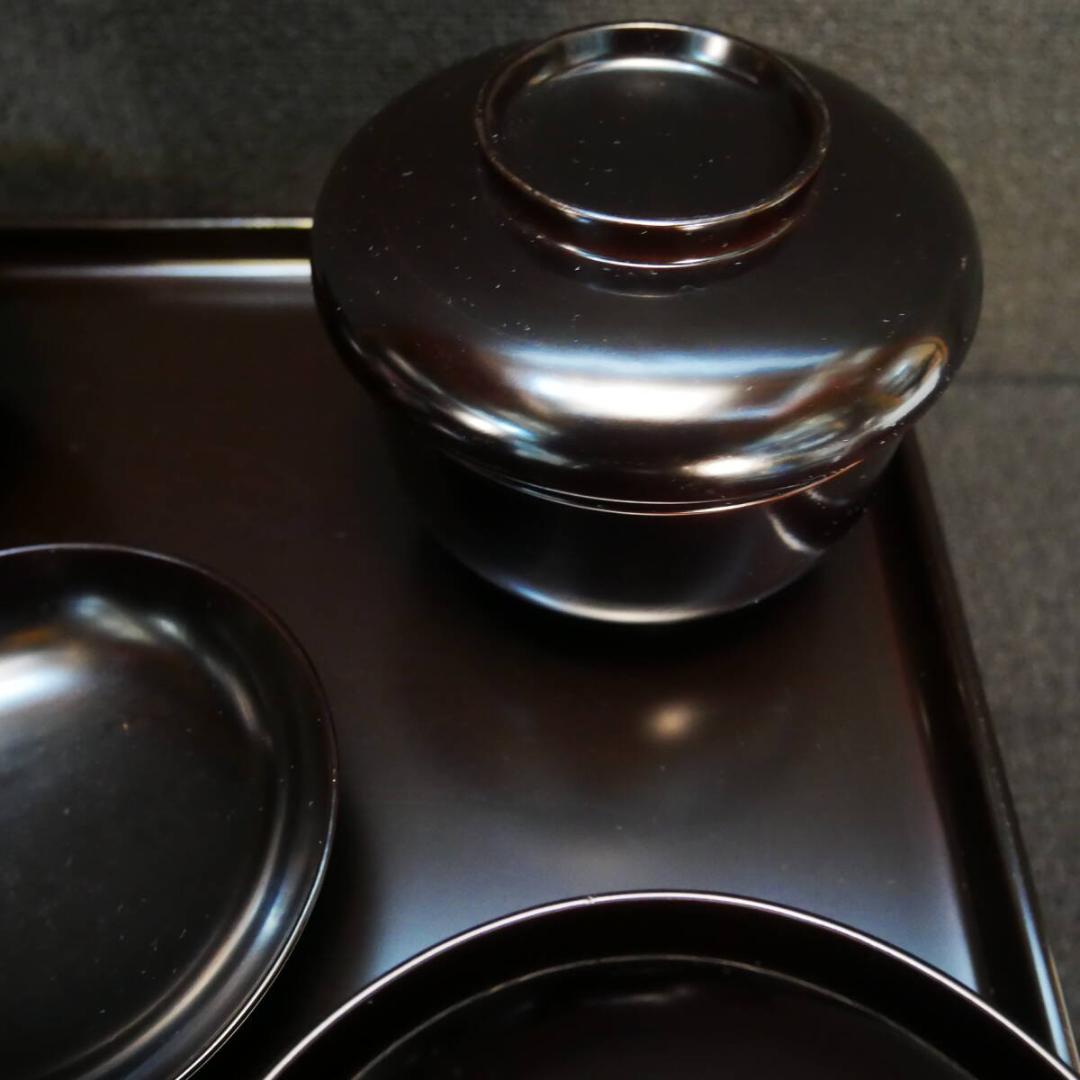 御霊供膳 輪島塗 極上本堅地 布着 昭和初期 岡崎市発送 7078