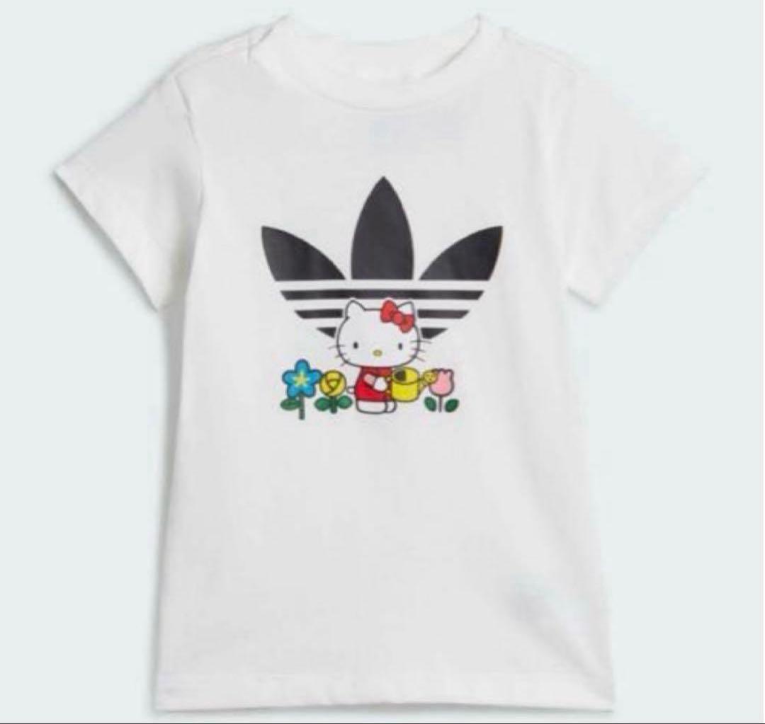 アディダス 新品 Tシャツワンピース レギンスパンツ 90 半袖 キティちゃん