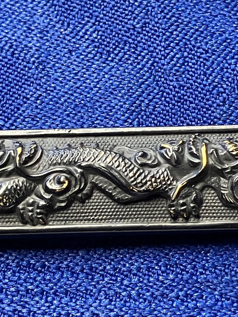 小柄　日本刀　刀　骨董品　時代　龍図　桐箱