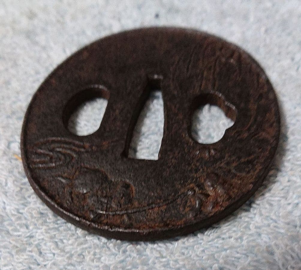 刀の鐔 鉄製ツー3