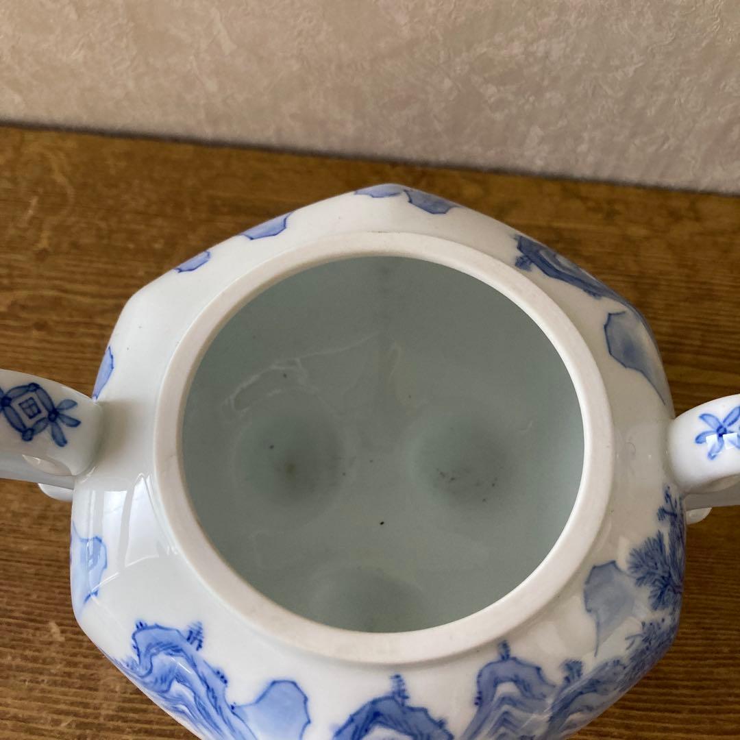 平戸嘉久正窯　青白磁 山水画 香炉