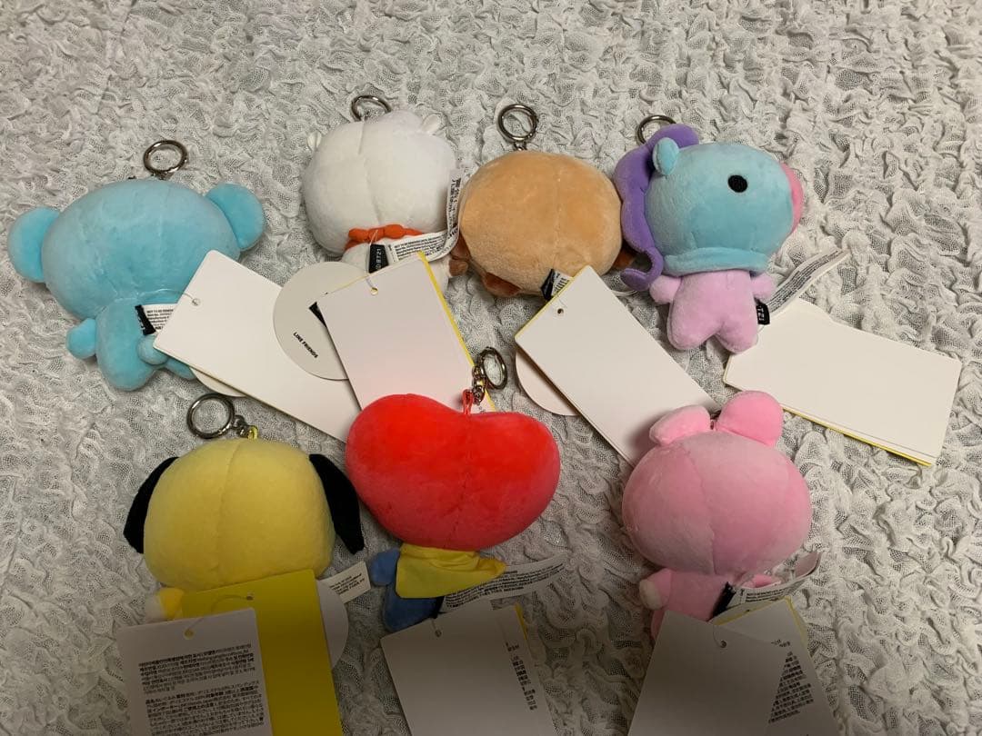 BT21 マスコット キーリング 7体セット
