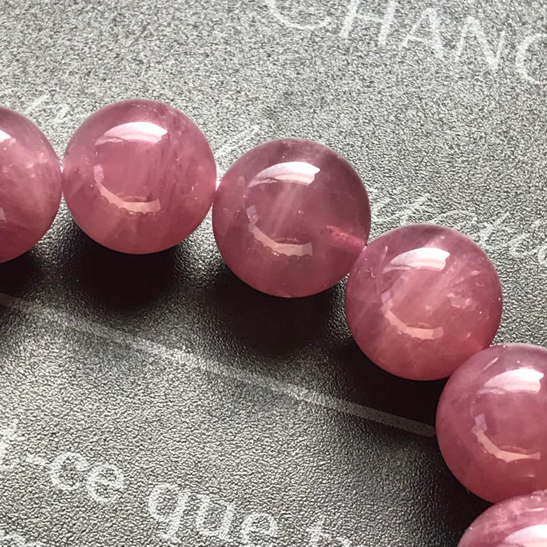 濃いめ、ディープローズクォーツ13mm.15.8cm