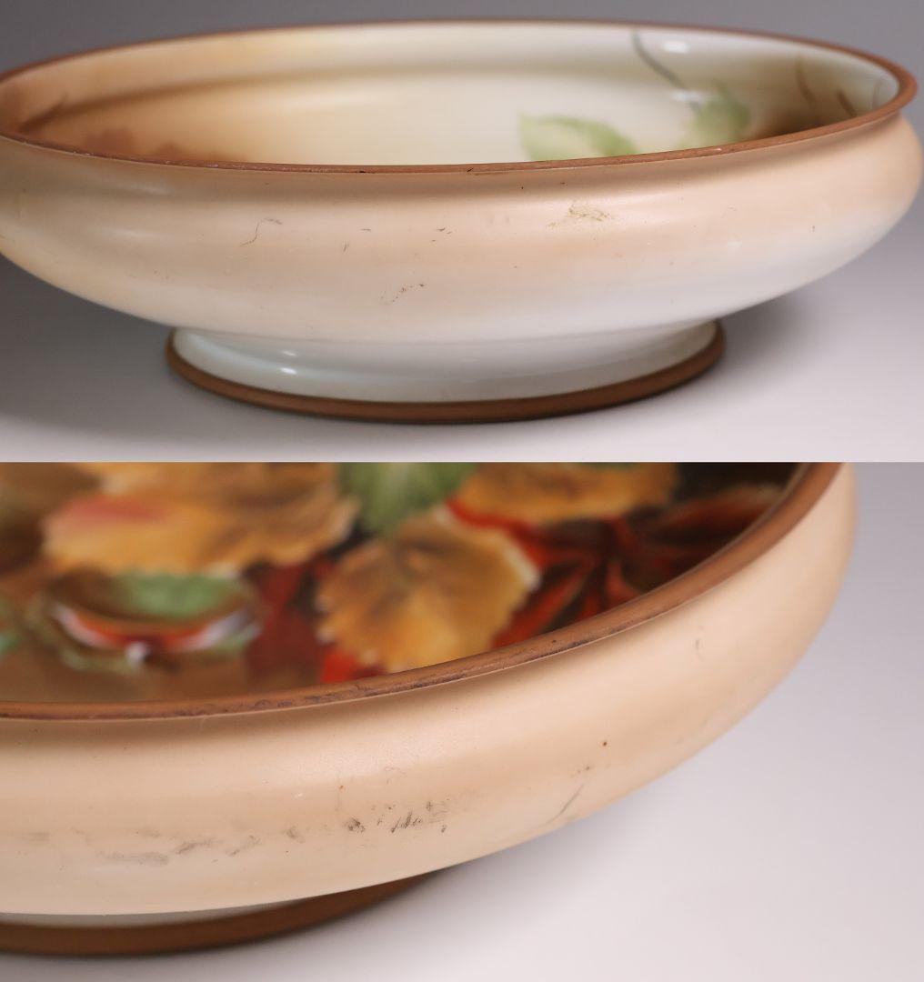 CM308】オールドノリタケ どんぐり 葉 皿 鉢 団栗 ナッツ 明治 陶磁器