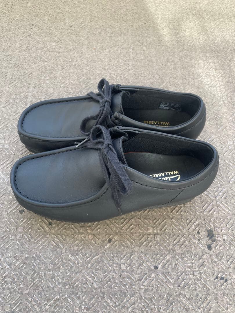 クラークス　ワラビー　黒　24㎝