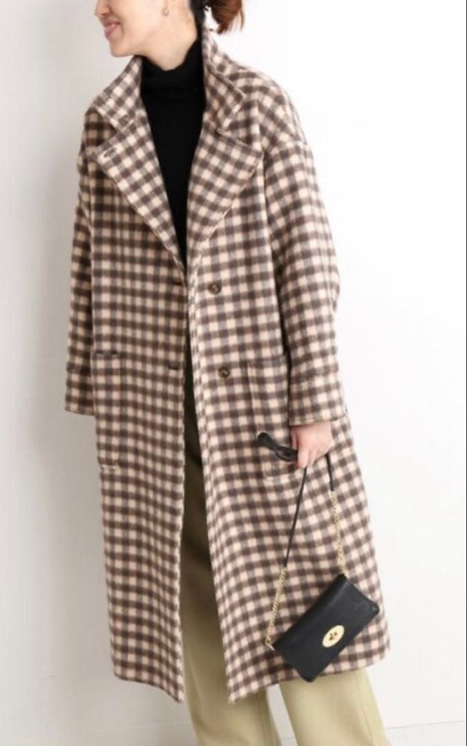 SLOBE IENA チェックスタンドコート SLOBE IENA（スローブイエナ）の「チェックミドルコート（その他