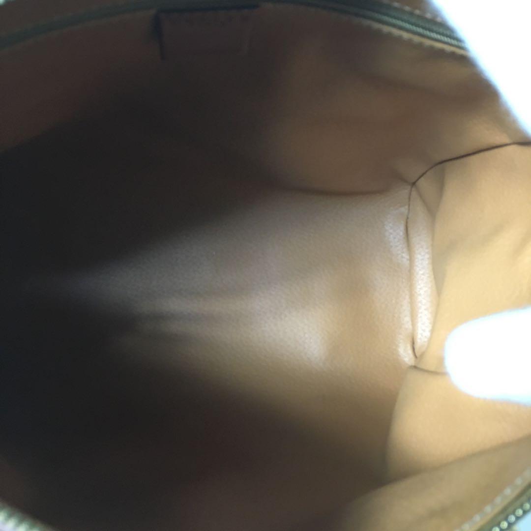 2507-32｜美品｜セリーヌ ハンドバッグ ブラウン マカダム柄 トリオンフ