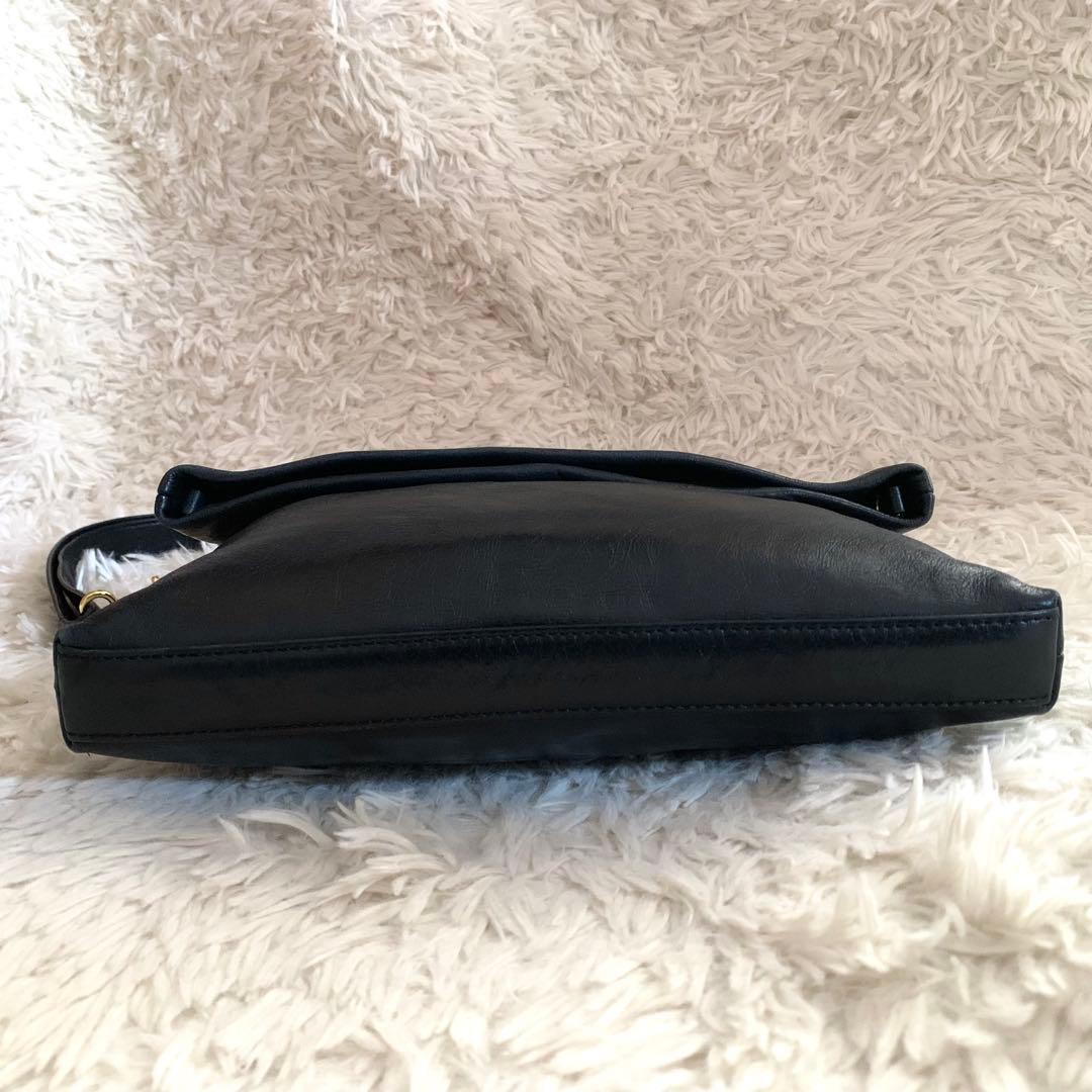 美品✨トリーバーチ ショルダーバッグ 2way ロゴ レザー チェーン 黒