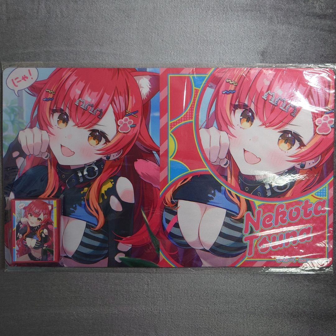 α1 ぶいすぽっ！ 猫の手&にゃ！&首輪 猫汰つな スリーブ&プレイマット