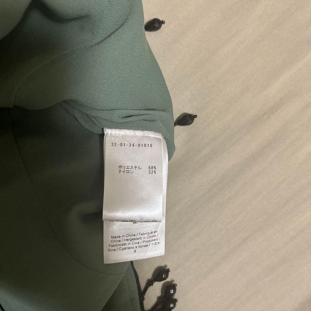 GANNI ジャガード ノースリープブラウス ガニー