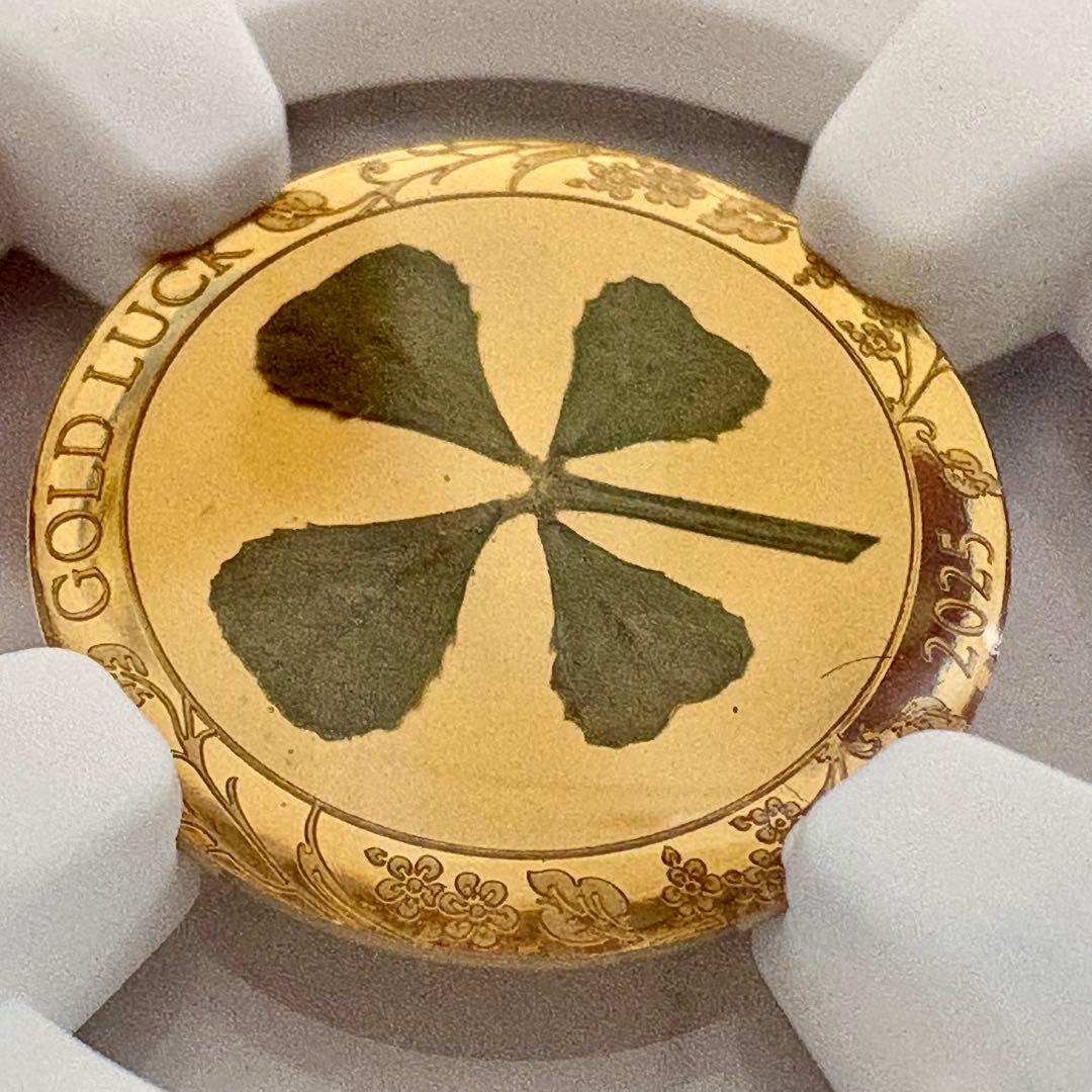 2025年 パラオ 四つ葉のクローバー 1$金貨