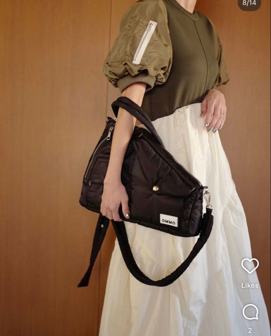 バッグ 2WAY MA-1 DETAIL BAG BLACK 26,400yen