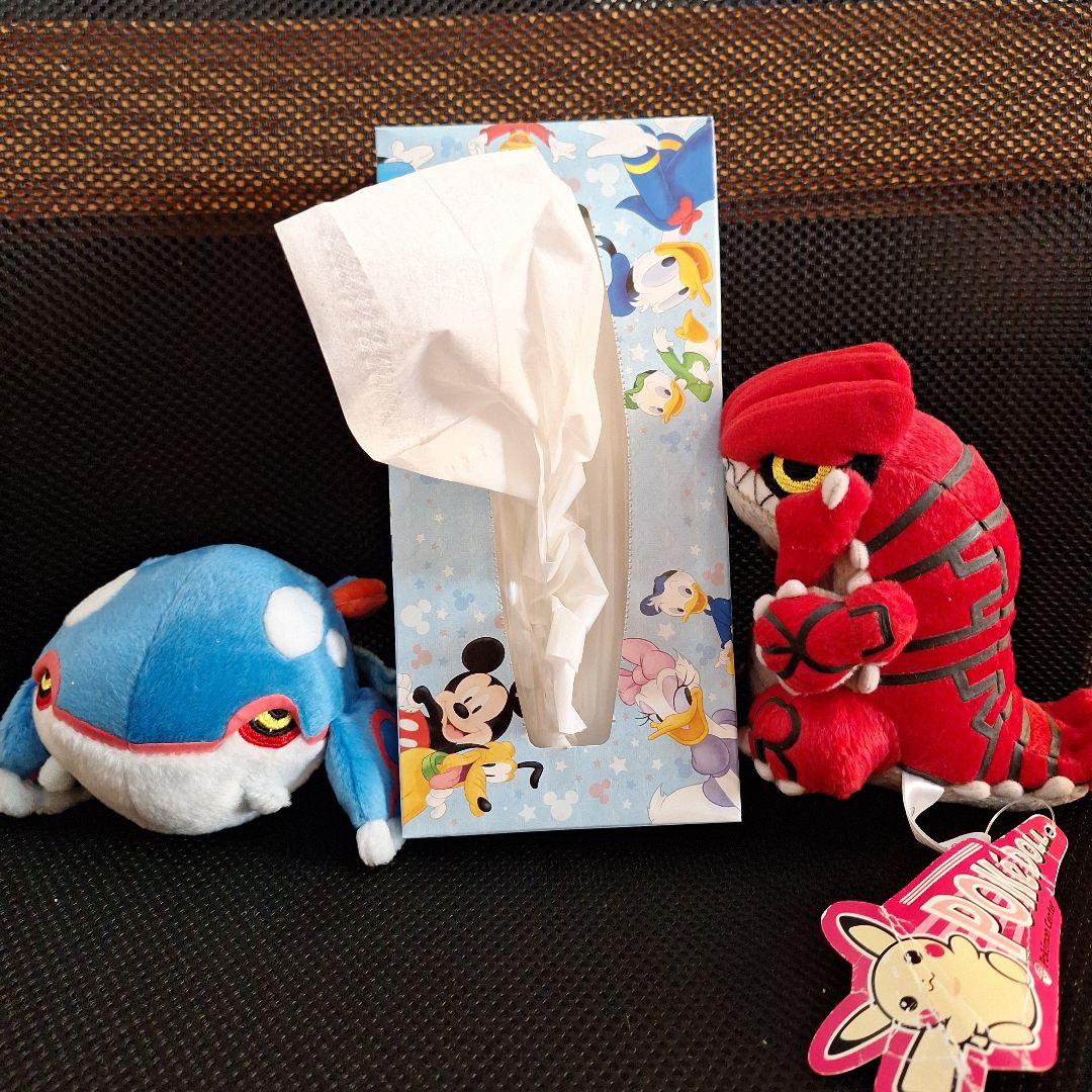 タグ付き　ポケモンセンター　カイオーガ　グラードン　ポケドール　ぬいぐるみ