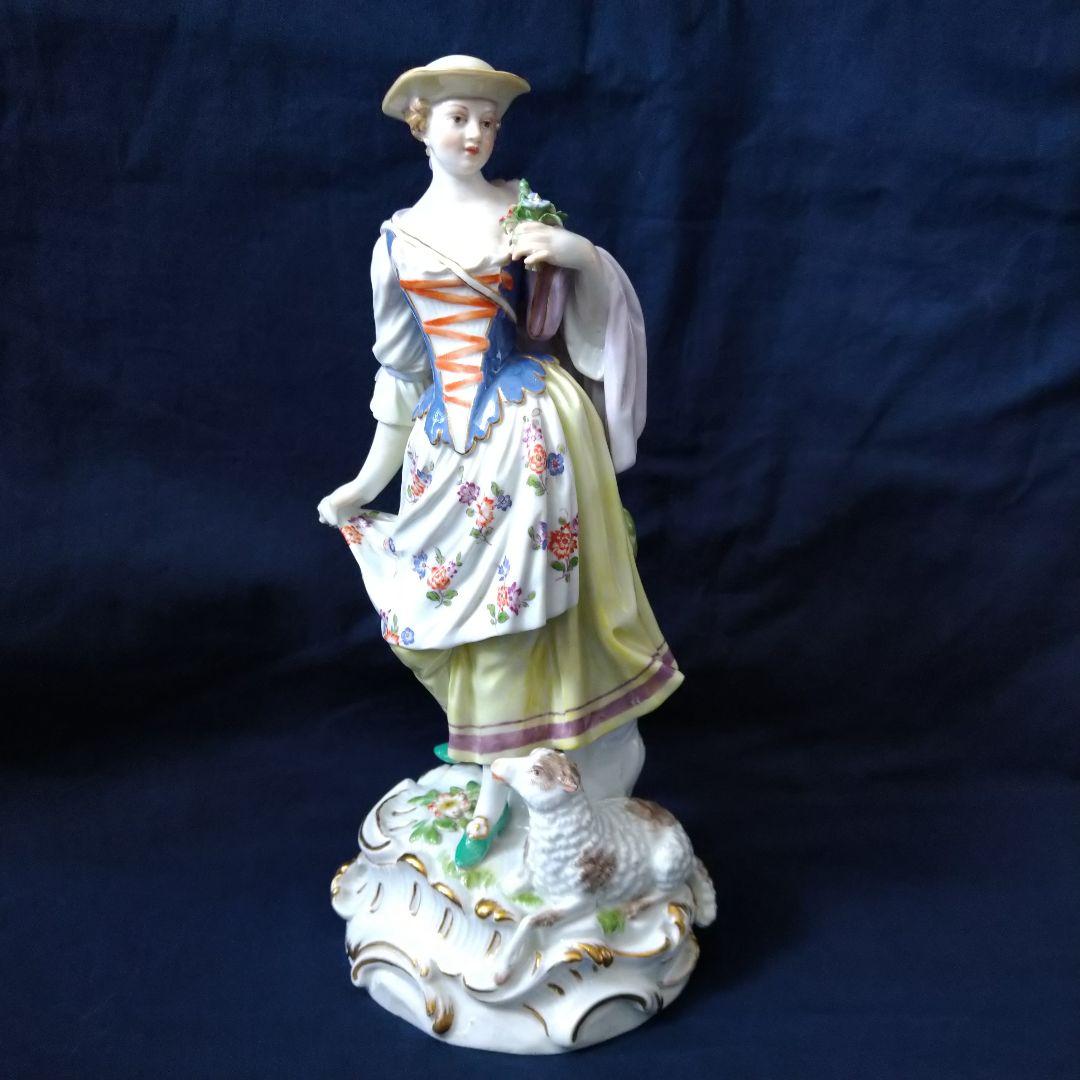 ブラックベルト✤マイセン(Meissen)フィギュリン✤『羊飼いの女性』✤ ✤マイセン(Meissen)フィギュリン✤『羊飼いの女性』 【公式通販】