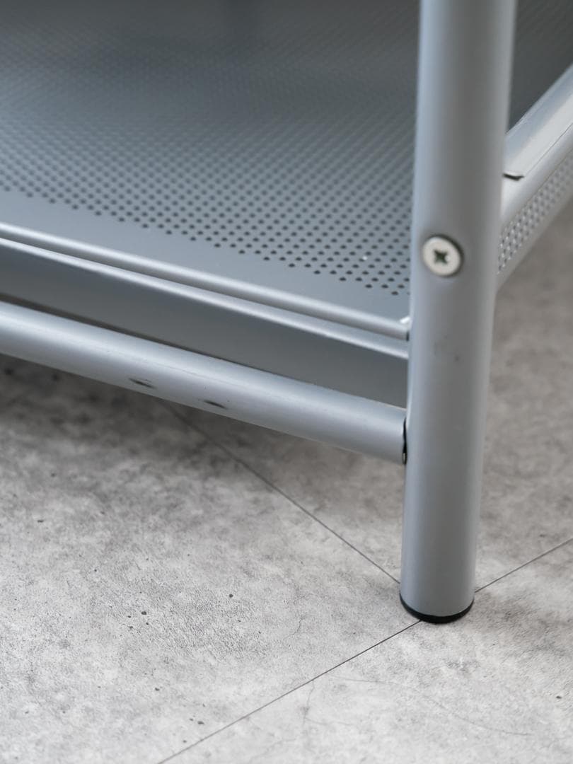 80-90´s vintage パンチングメタル テーブル/TVボード モダン