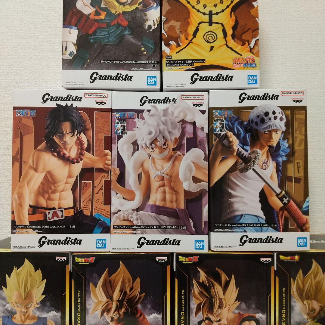 ドラゴンボール ワンピース ナルト Grandista フィギュア ９体セット