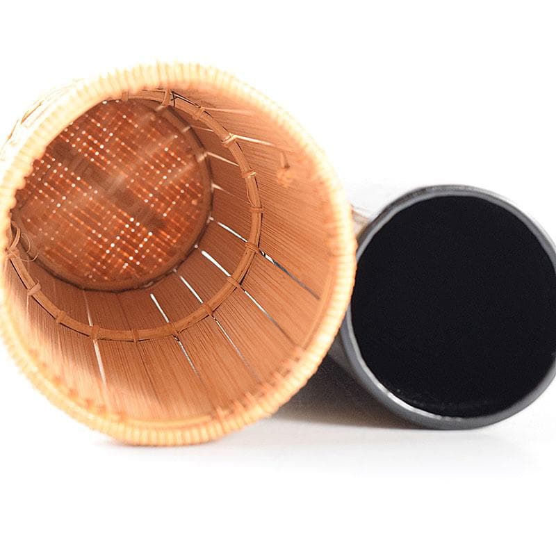 茶道具 平安 竹美斎造 円能斉好 経筒形籠花入 共布共箱 M R8053 - メルカリ