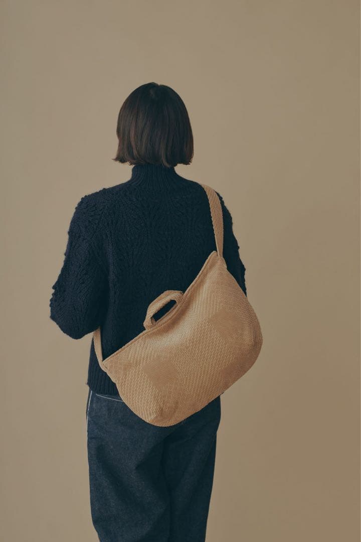 ミナペルホネンland puzzleボディバッグ ショルダー ベージュ