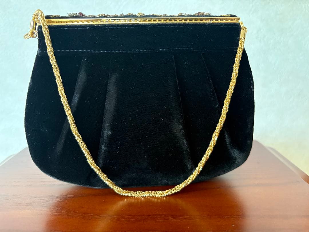 【美品】LUMY はしもと ルミー/ハンドバッグ ビーズバッグ パーティーバック