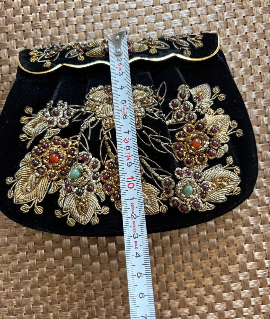 【美品】LUMY はしもと ルミー/ハンドバッグ ビーズバッグ パーティーバック