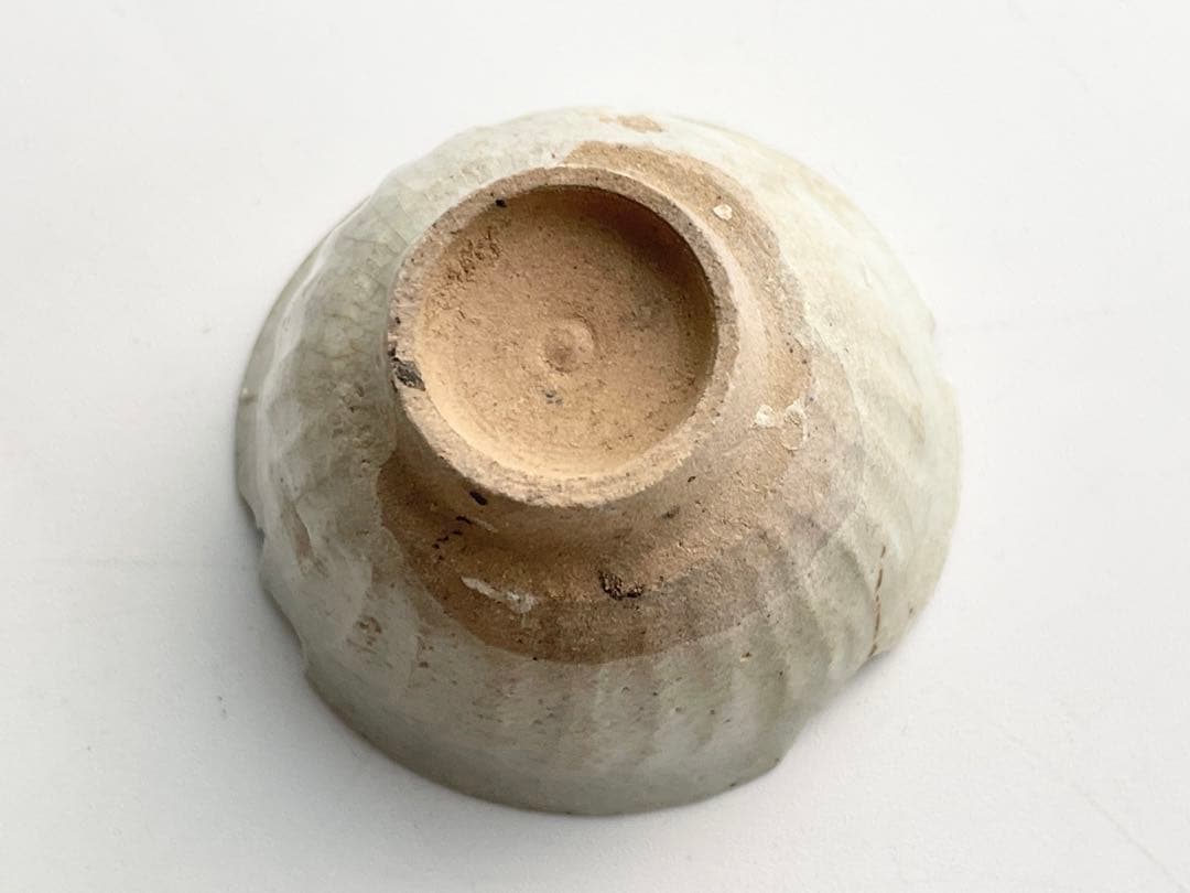 骨董 アンティーク 初期伊万里 白磁鎬盃 杯 酒器 猪口 陶片 出土 発掘