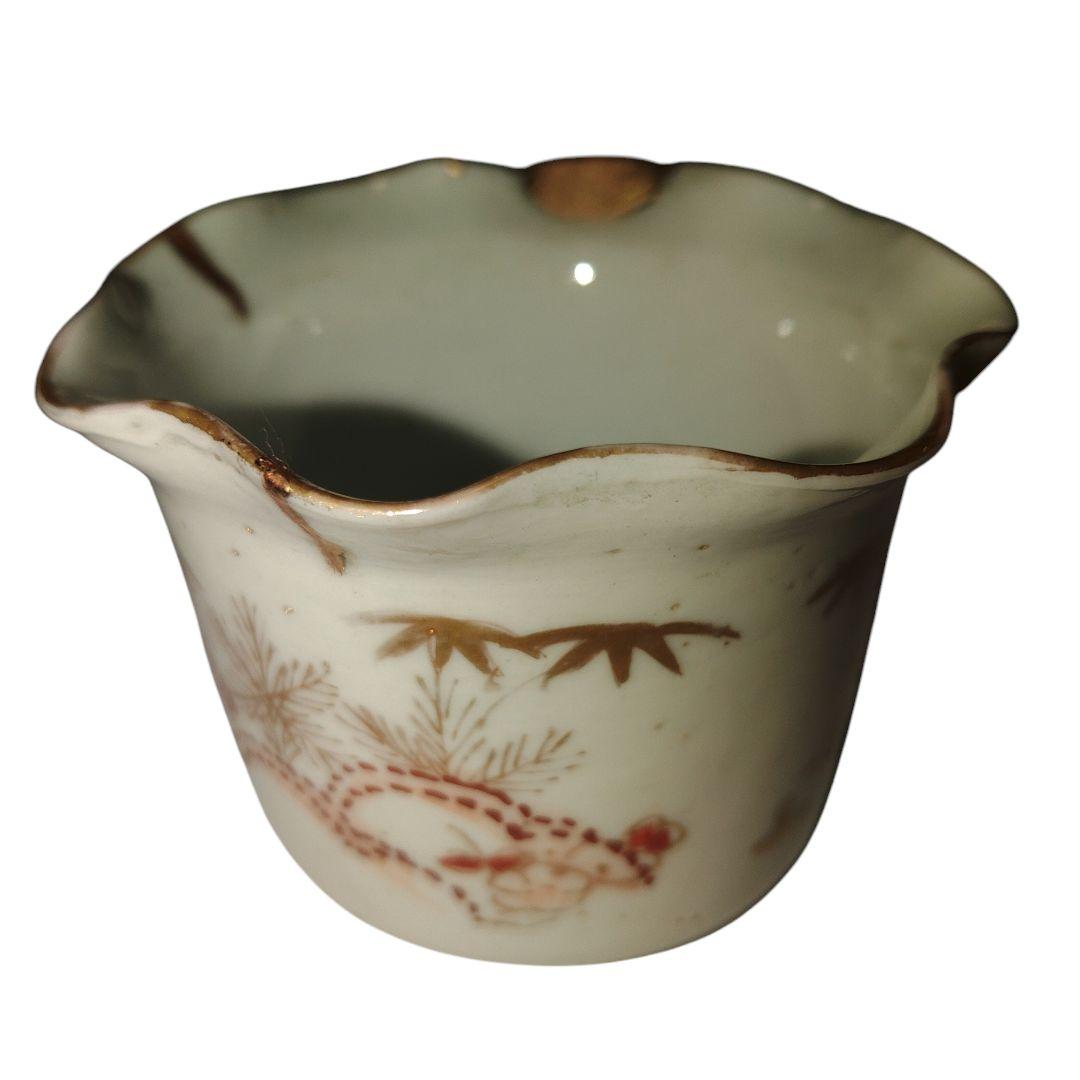 江戸時代　金彩松竹梅文蕎麦猪口　向付　骨董品　古伊万里焼