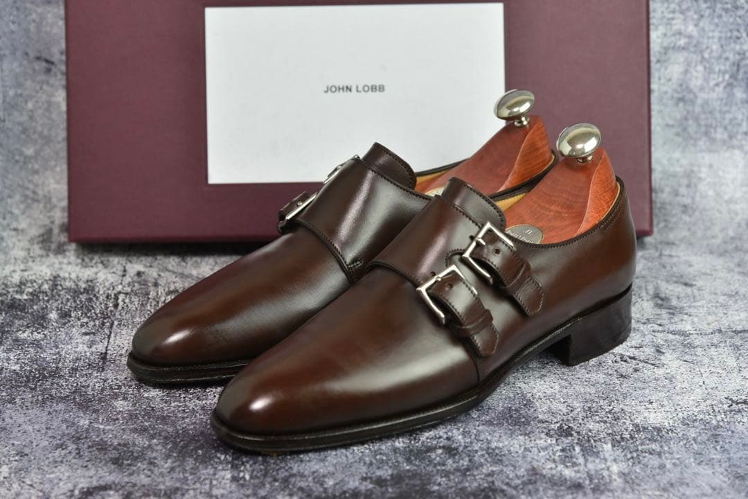 ジョンロブ　ナセビー　5D　ダークブラウン　7000ラスト　木製ツリー付