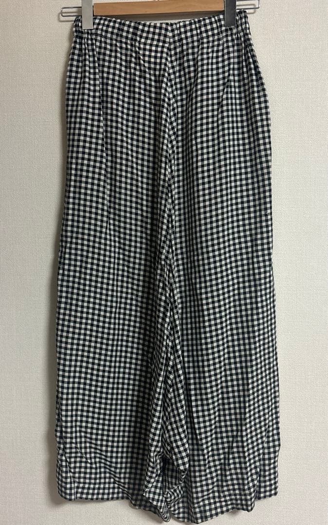 美品●コムデギャルソン●ギンガムチェックペンギン パンツ●サルエル●ブラック