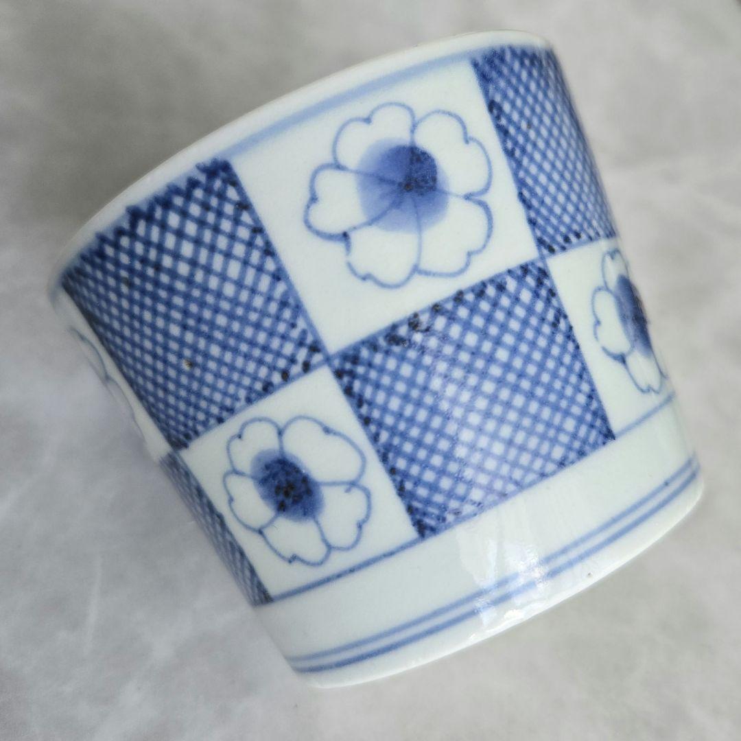 古伊万里 染付 蕎麦 猪口 桜 向付 江戸時代 骨董 金継ぎ アンティーク