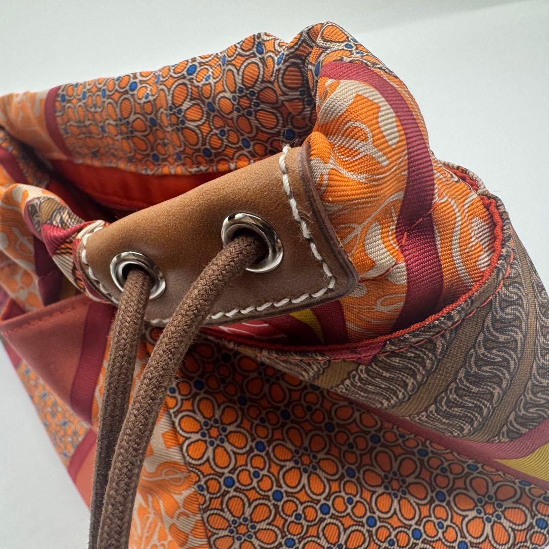 【美品】　エルメス　フールビ　ポーチ　オレンジ