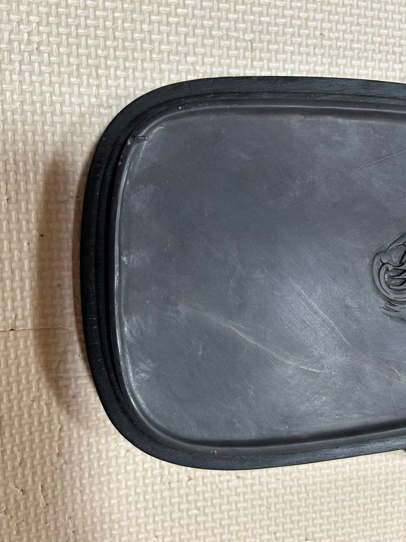 極上貴重珍品] 中国 清時代文房四宝。文房具 清時代麻子坑鳳凰端溪硯