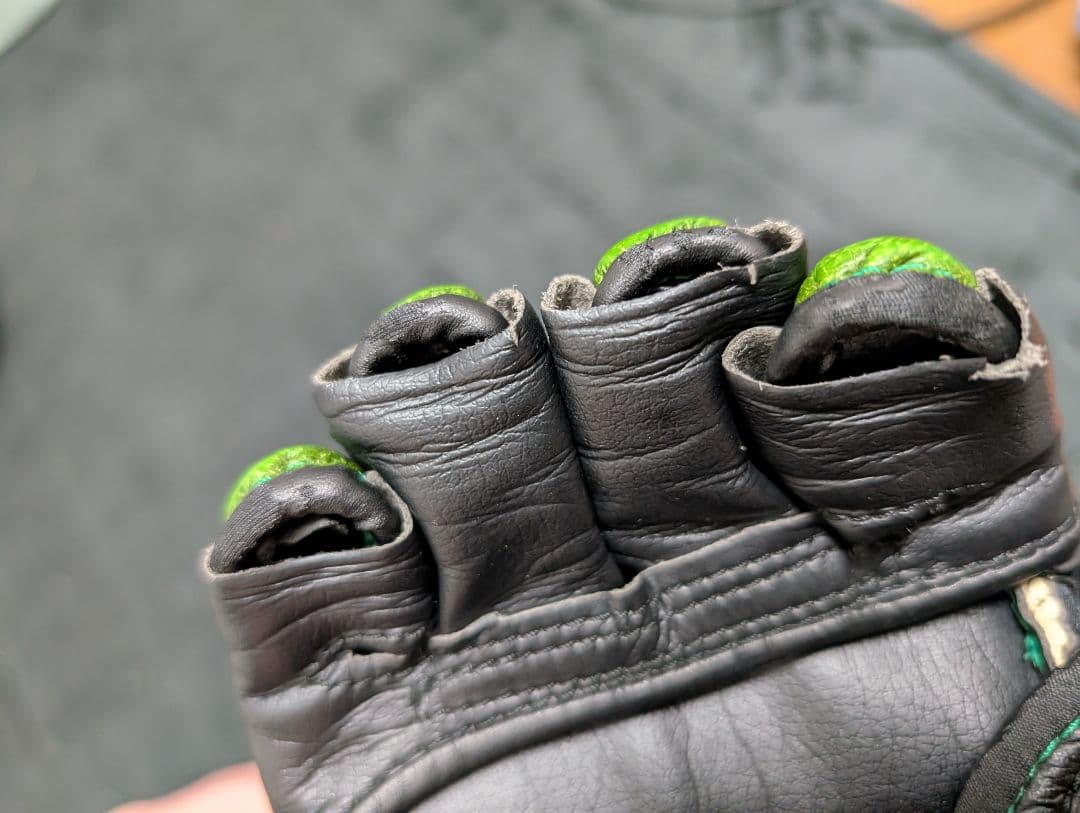 RIZIN グリーン オープンフィンガーグローブ Sサイズ 武道・格闘技