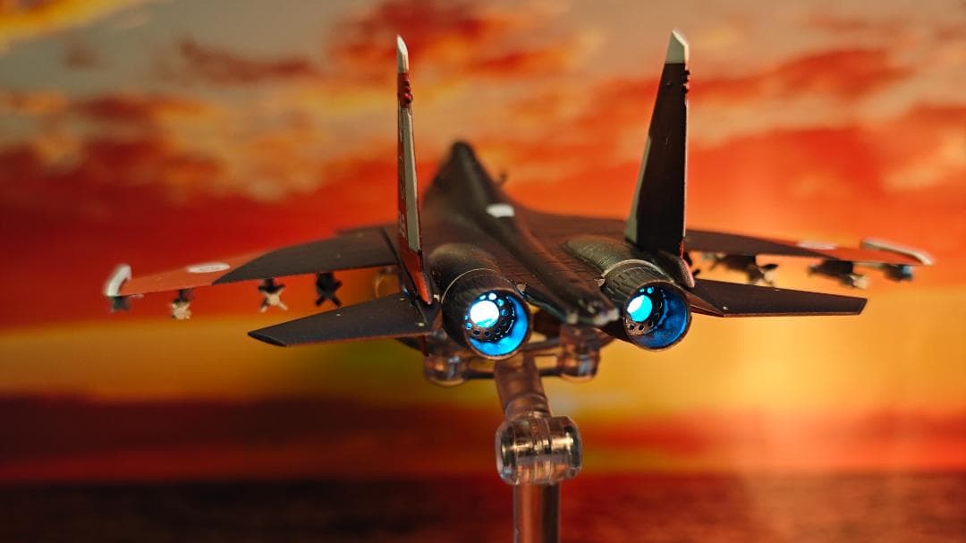 1/144 エースコンバット Su-30 ミハイ仕様 r77 kh31付き 電飾 模型