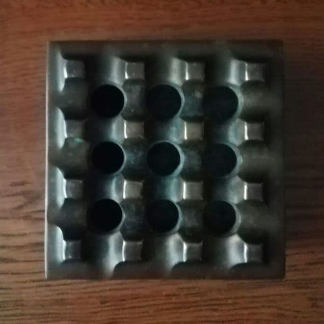 逸品 真鍮 灰皿 ミッドセンチュリー オブジェ スウェーデン