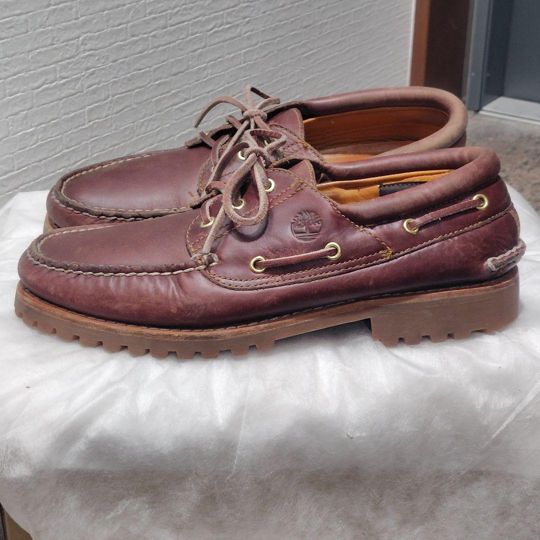 稀少☆Timberland 3eye CLASSIC LUG 本革 バーガンディ