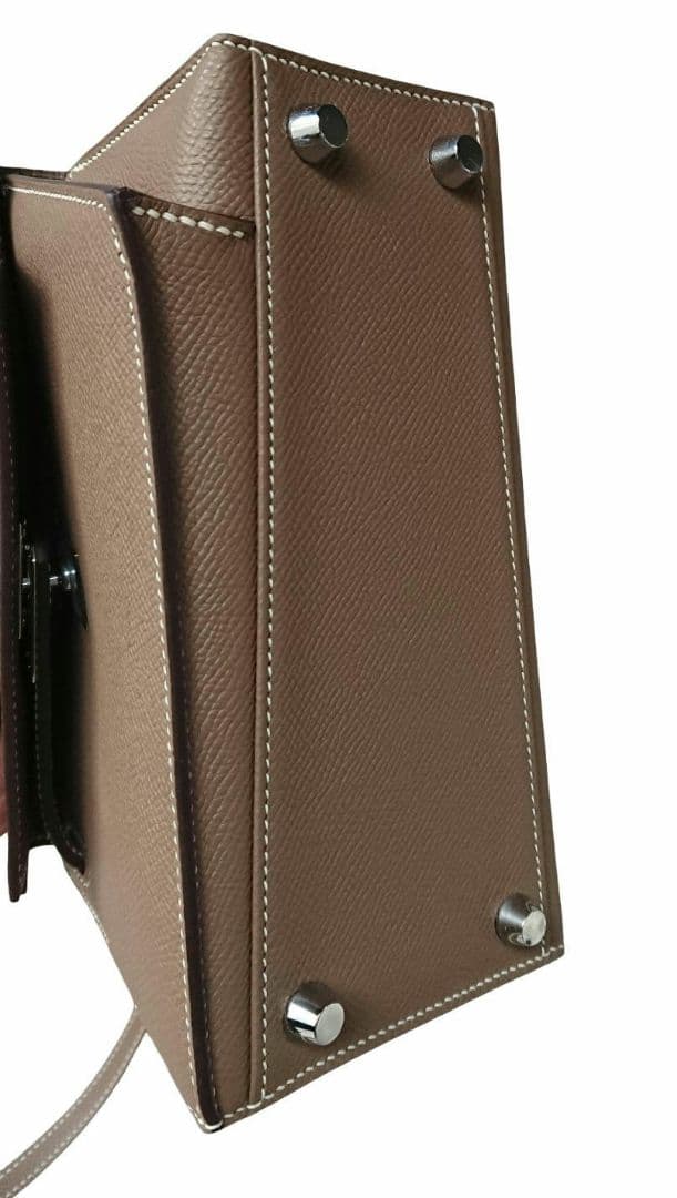 SALE!!極無秩序アシンメトリー ブラウンレザーショルダーバッグ