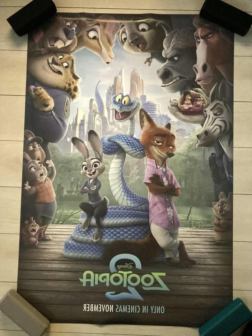 ズートピア2 オリジナル映画ポスター 海外版 両面印刷 27x40インチ