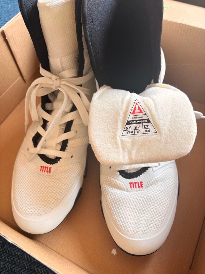値下げ中！TITLE BOXING ボクシングシューズ ホワイト