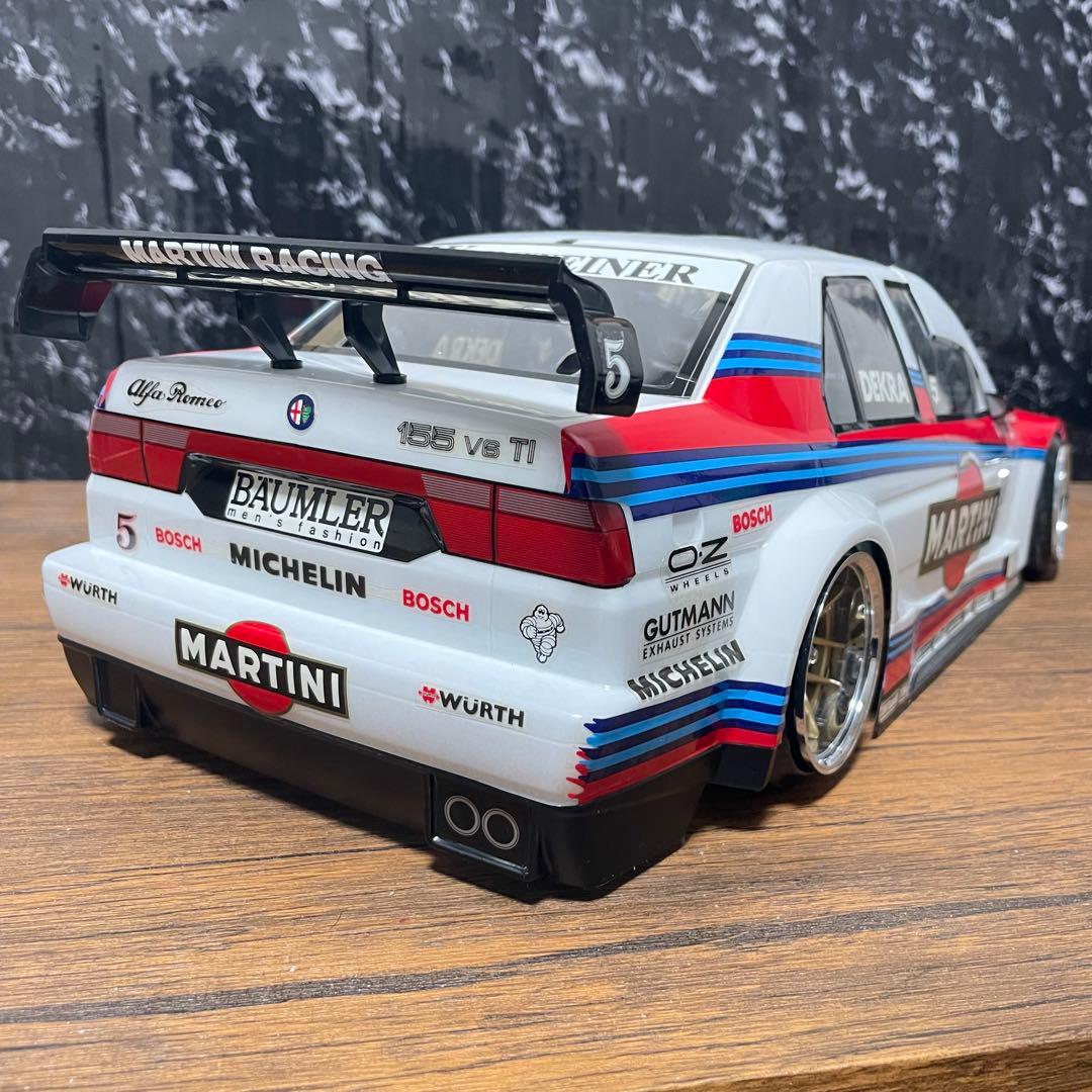 タミヤ　マルティニ　アルファロメオ　155 DTM　1/10 ラジコンボディ