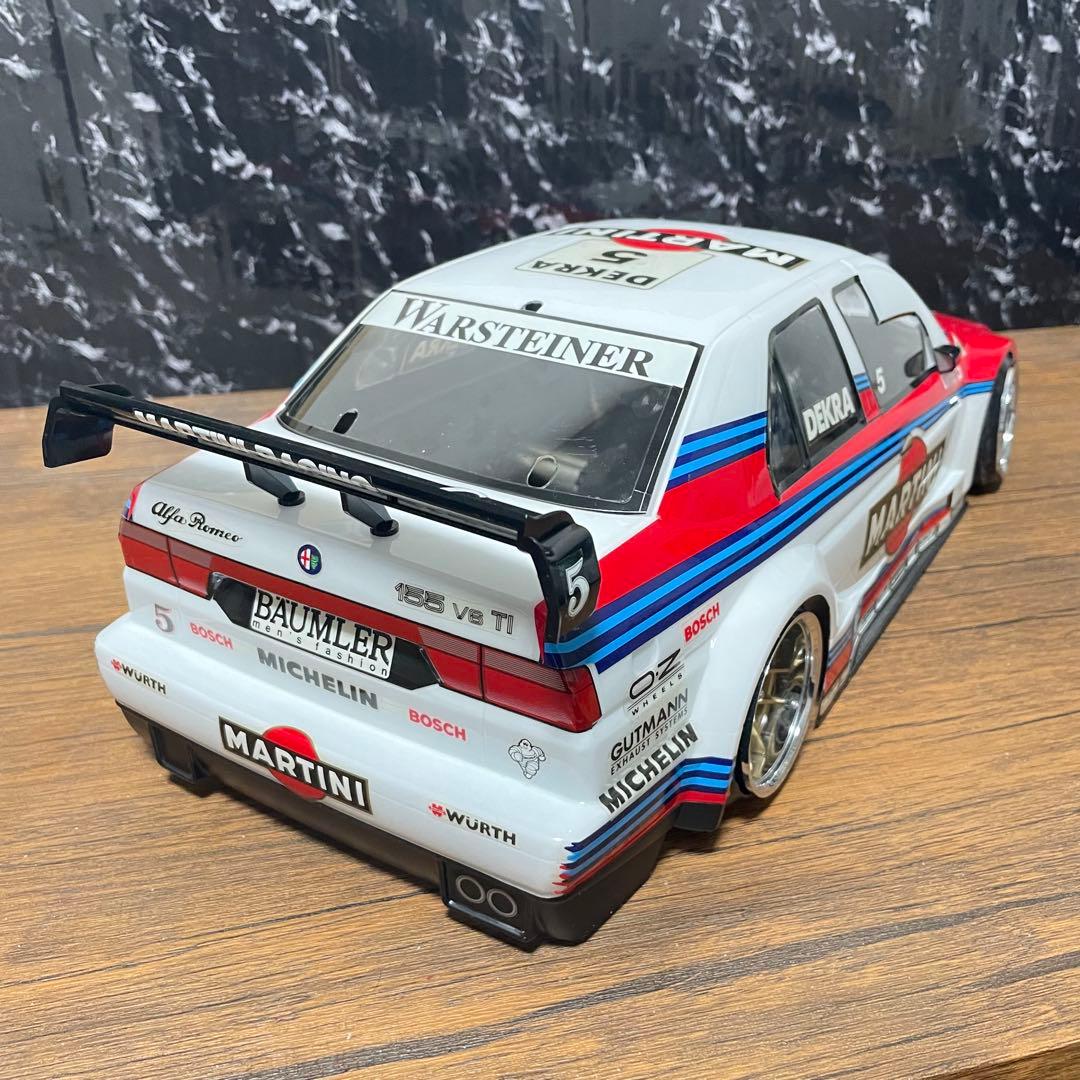 タミヤ　マルティニ　アルファロメオ　155 DTM　1/10 ラジコンボディ