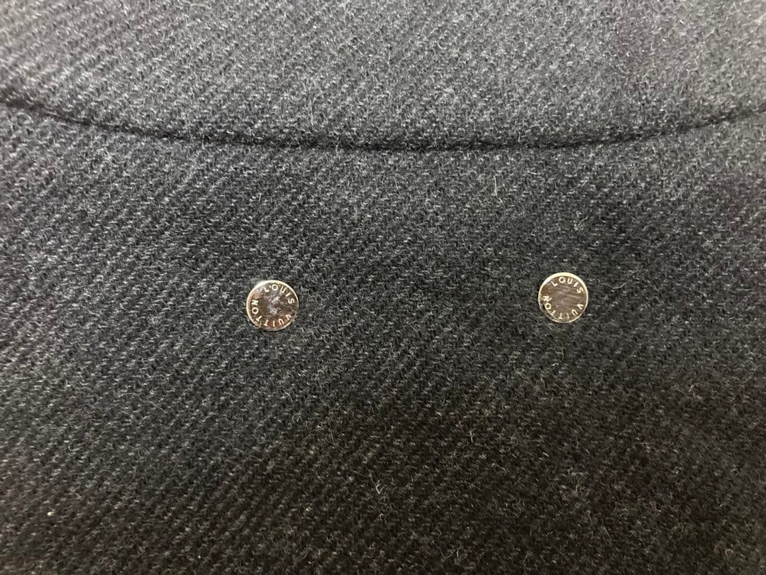 ルイ・ヴィトンカシミア100%ブラックジップアップジャケット