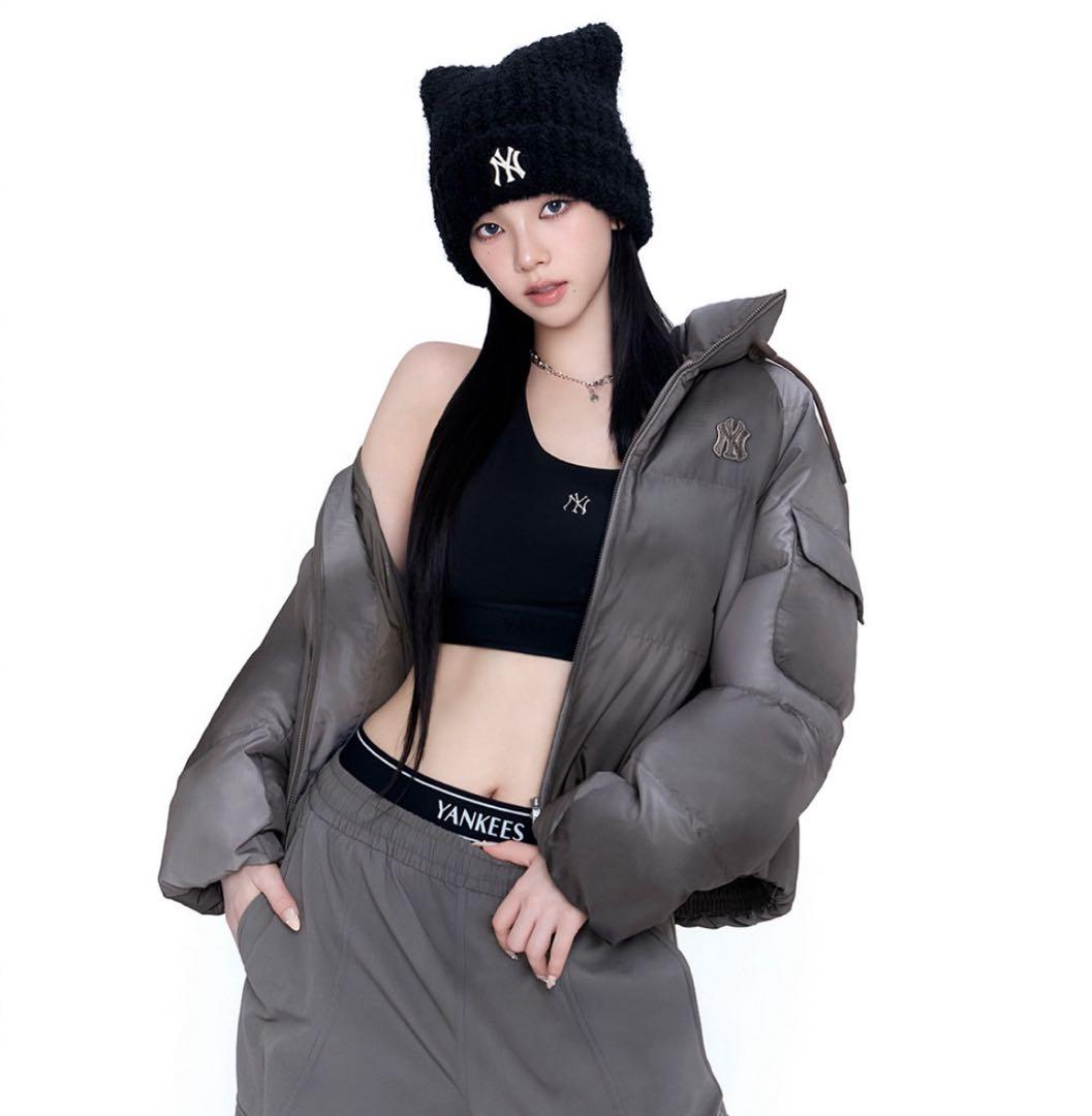 MLB Korea 猫耳ニット帽 ブラック ※韓国限定 - メルカリ